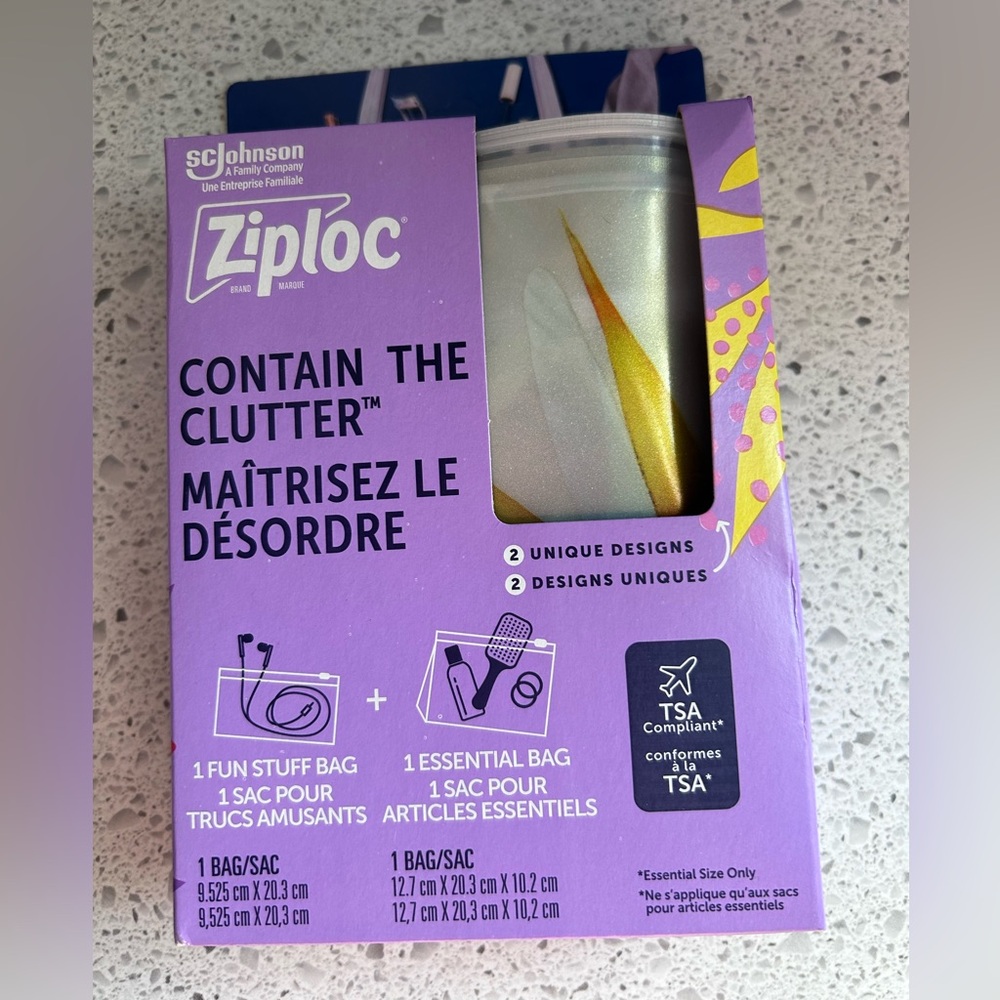 🍒New! Ziploc Contain the Clutter Storage Bags
